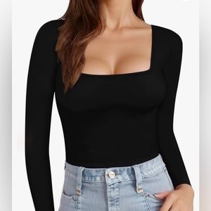 MANGOPOP Square Neck Top